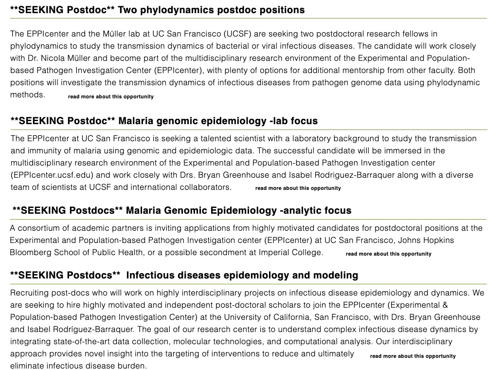 @EPPIcenter at UCSF (@eppicenter_ucsf) on Twitter photo eppicenter.ucsf.edu/training
Always looking for talent!
Check out the <a href="/PostdocJobs/">PostdocJobs.com</a> <a href="/UCSF/">UC San Francisco</a> Eppicenter eppicenter.ucsf.edu/training
Always looking for talent!
Check out the <a href="/PostdocJobs/">PostdocJobs.com</a> <a href="/UCSF/">UC San Francisco</a> Eppicenter