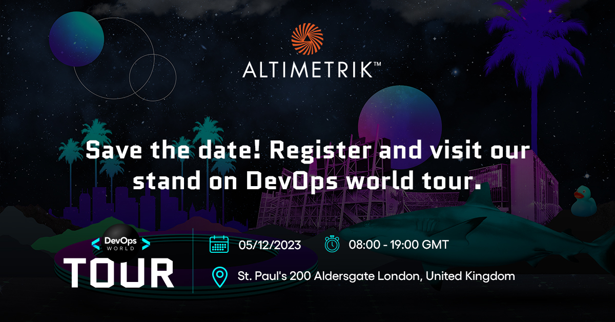 Altimetrik's tweet image. We&apos;re thrilled to announce that we&apos;re a proud sponsor of #DevOpsWorld! Get ready for an immersive DevOps journey where you can network with industry experts, dive into the latest technology, and gather insights from the best. register here:  ow.ly/v5jk50Qc0ij#De…