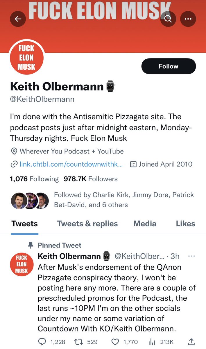 Keith Olbermann seems to be taking the Pizzagate news well 😂😭🤣

The meltdown from Left-wing media typed has been glorious.