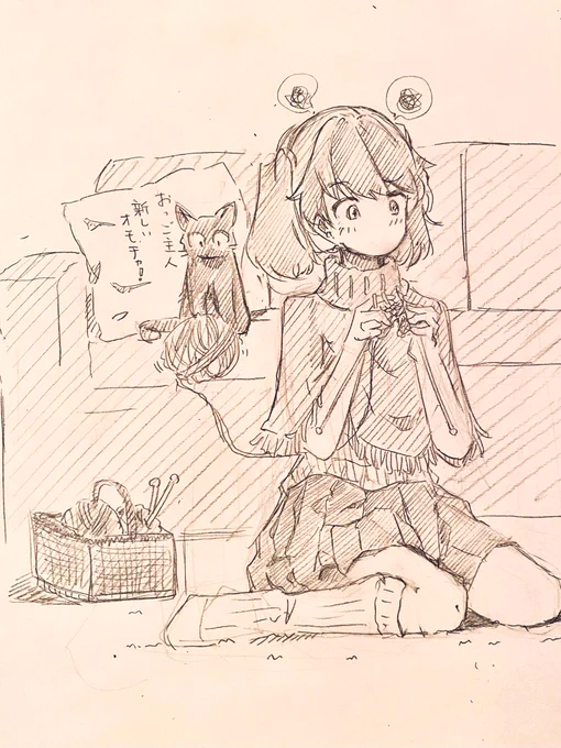 編み物🧶🐈‍⬛❗️ 