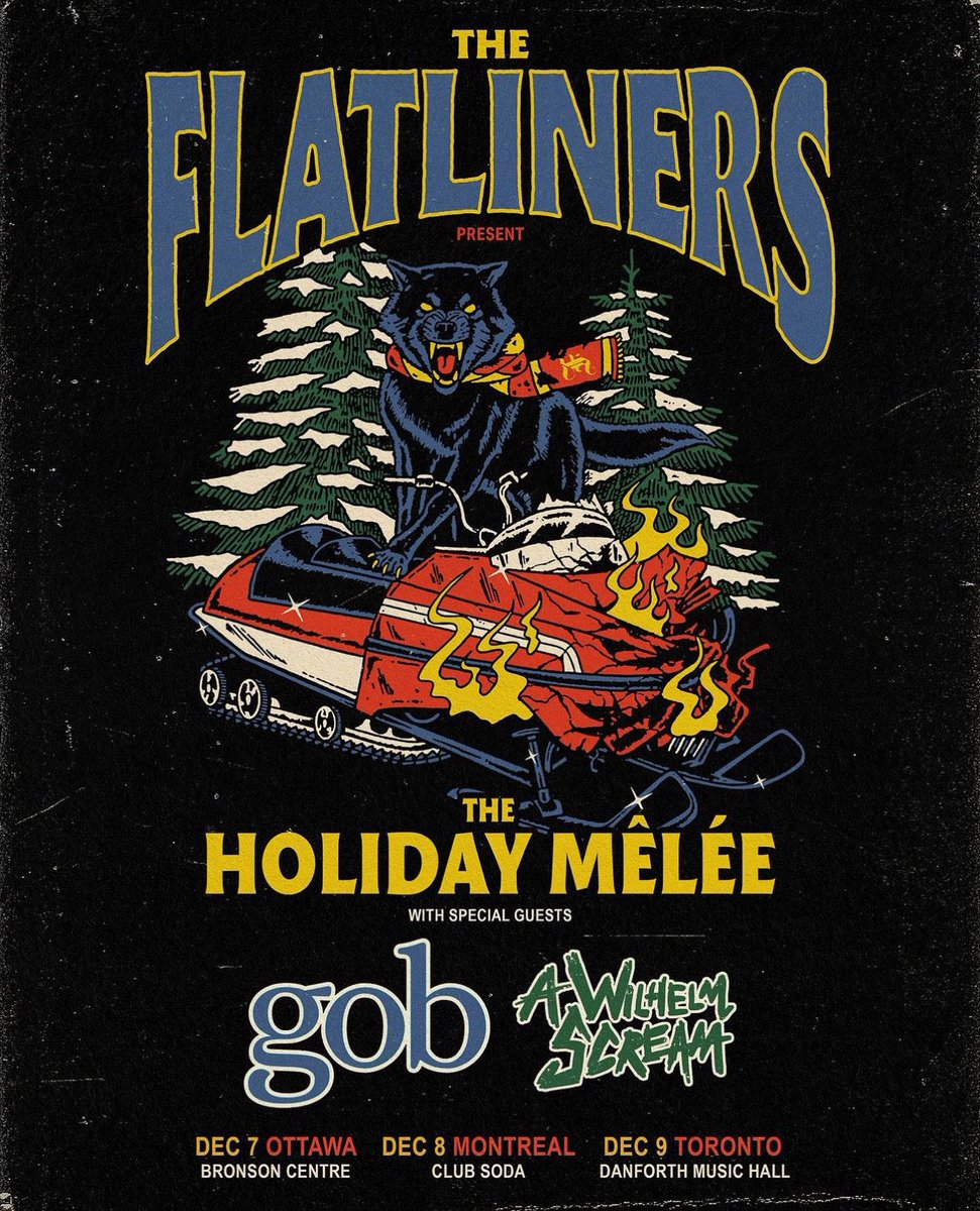 Some killer shows coming up! Who’s coming?! @theflatliners and @AWILHELMSCREAM