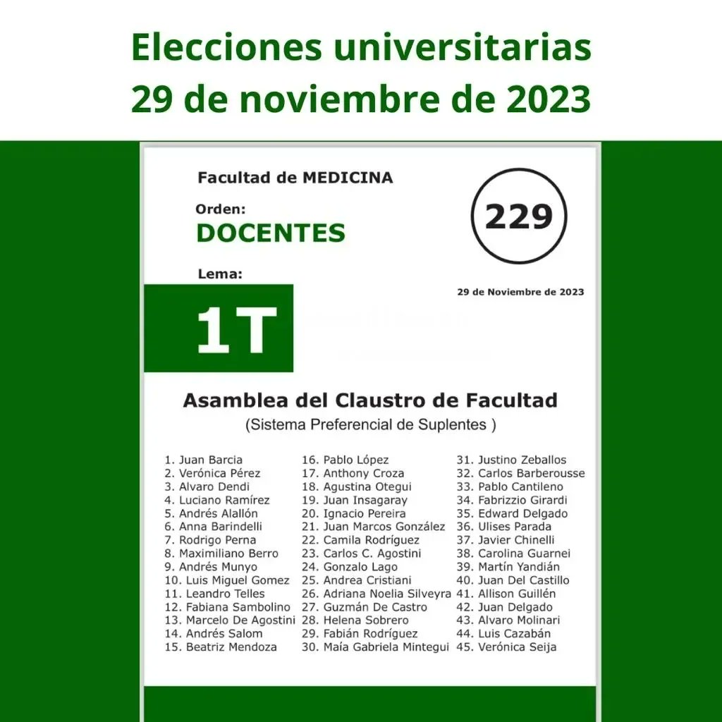 juntos_uy's tweet photo. Mañana en Docentes Fmed votamos 1T. https://t.co/fbpFqMNhhL