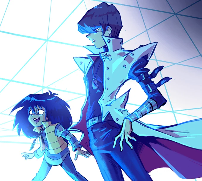 Kaiba bros in the mainframe or something