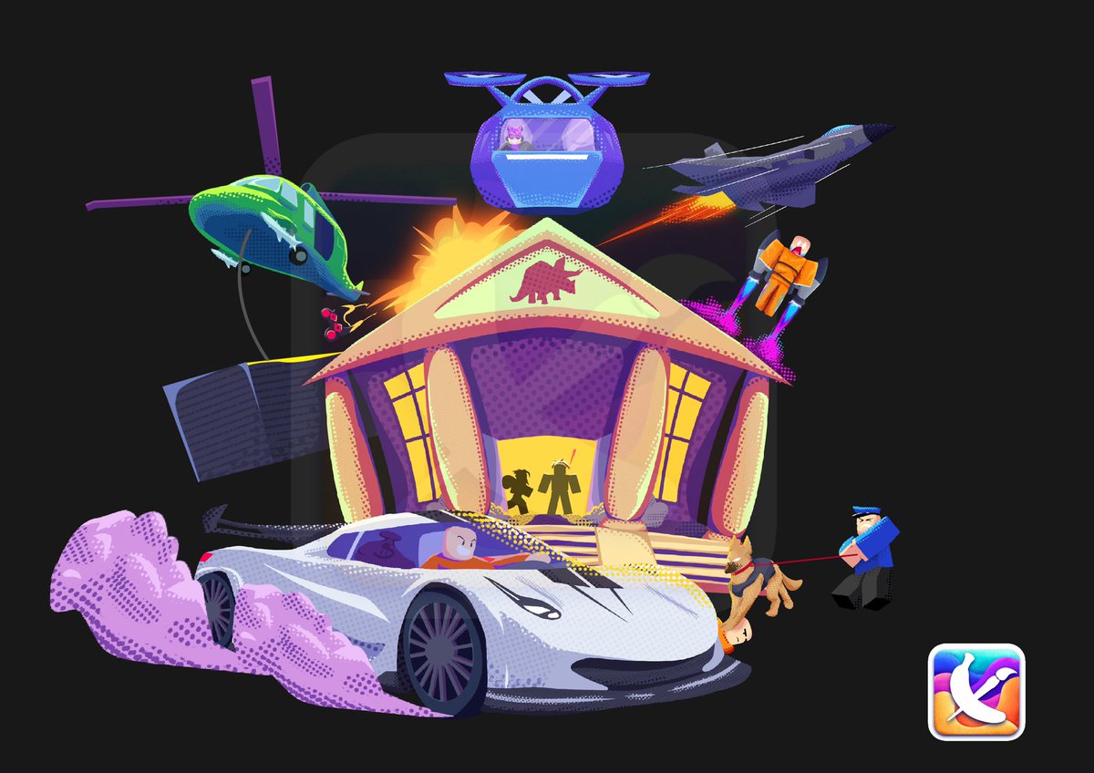 Jailbreak shirt design, commissioned by <a href="/asimo3089/">asimo3089</a> !
I have the physical shirt with me :)

#jailbreak #robloxart #RobloxDevs