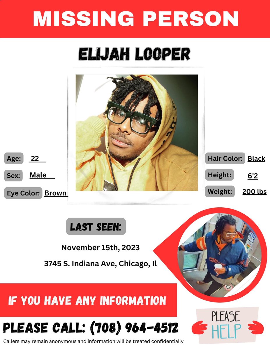 Veryverylight's tweet photo. If you are in Chicago, especially on the South and/or West side, please be on the lookout for Elijah 
@BlockClubCHI @ChicagoBreaking @Suntimes @nbcchicago https://t.co/LikHIpqdmn