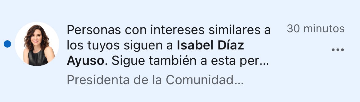Está notificación de Linkedln me tiene perturbado. Ahora no sé qué pensar de mis intereses personales.