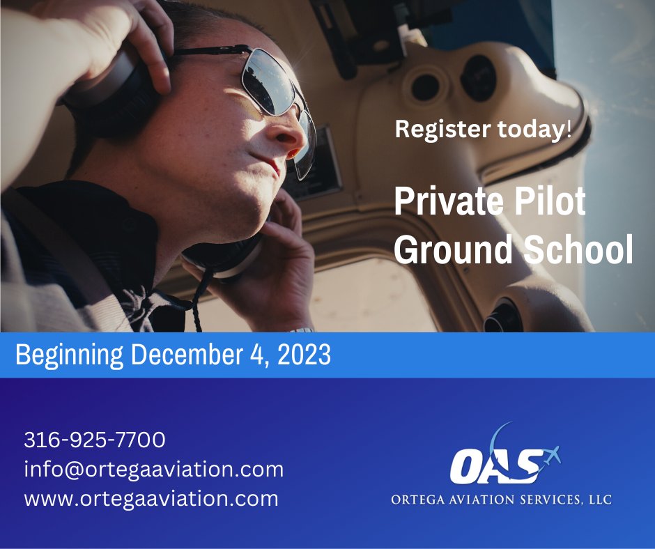 OrtegaAviation's tweet photo. Are you ready to learn something new and take on a new challenge? Don't hesitate to contact us and reserve your seat for our upcoming Private Pilot Ground School. Plus, it makes a fantastic holiday gift for your loved ones! #pilotlife #privatepilot #HolidayShopping https://t.co/6BvQvwCtxW