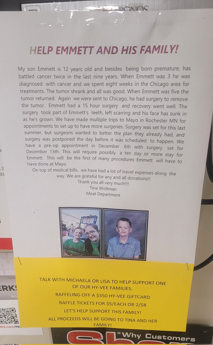 WoltmanGirl's tweet photo. Shootout to 57th and Cliff @HyVeeSiouxFalls  for helping our family out!! @HyVee https://t.co/yL2lVSUgB1