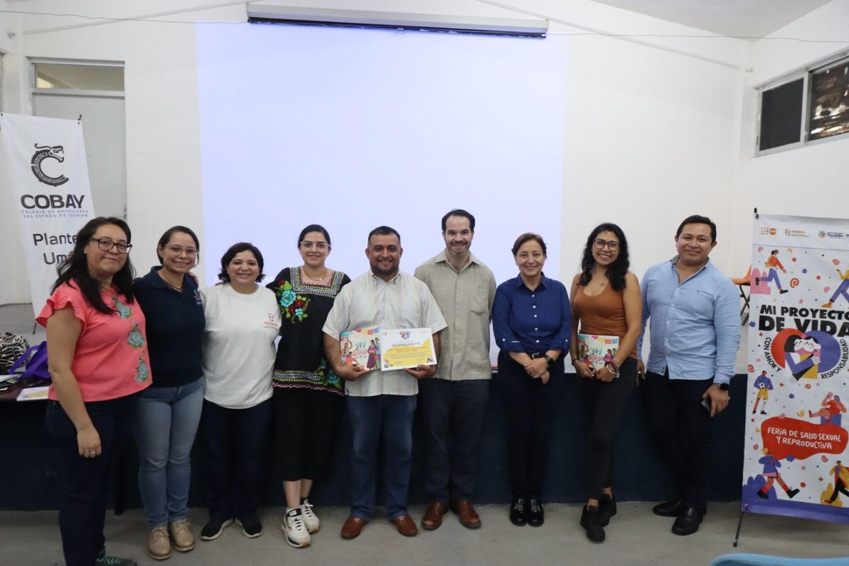 CONAPO_mx's tweet photo. En colaboración con @UNFPAMexico y @SeMujeres, se llevó a cabo la Tercera Sesión de Capacitación Red de Jóvenes en materia de la #EIS en el #Cobay del Municipio de Umán, con el objetivo de fortalecer el trabajo territorial en #Yucatán. https://t.co/dokXqk5ftp