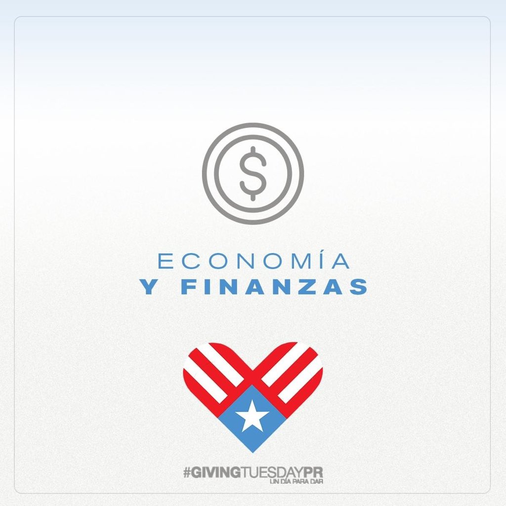 Fortalezcamos la economía de Puerto Rico. Apoya proyectos de economía y finanzas que fomentan el desarrollo económico y la prosperidad. 

Haz tu donativo HOY aqui: registro.givingtuesday.org.pr/iniciativas/ 

#GivingTuesdayPR #LaBellezadeDar #EconomiayFinanzas