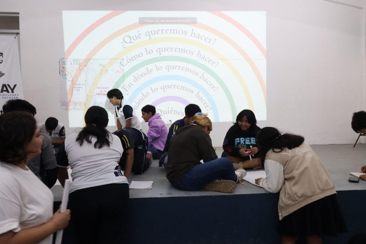 CONAPO_mx's tweet photo. En colaboración con @UNFPAMexico y @SeMujeres, se llevó a cabo la Tercera Sesión de Capacitación Red de Jóvenes en materia de la #EIS en el #Cobay del Municipio de Umán, con el objetivo de fortalecer el trabajo territorial en #Yucatán. https://t.co/dokXqk5ftp