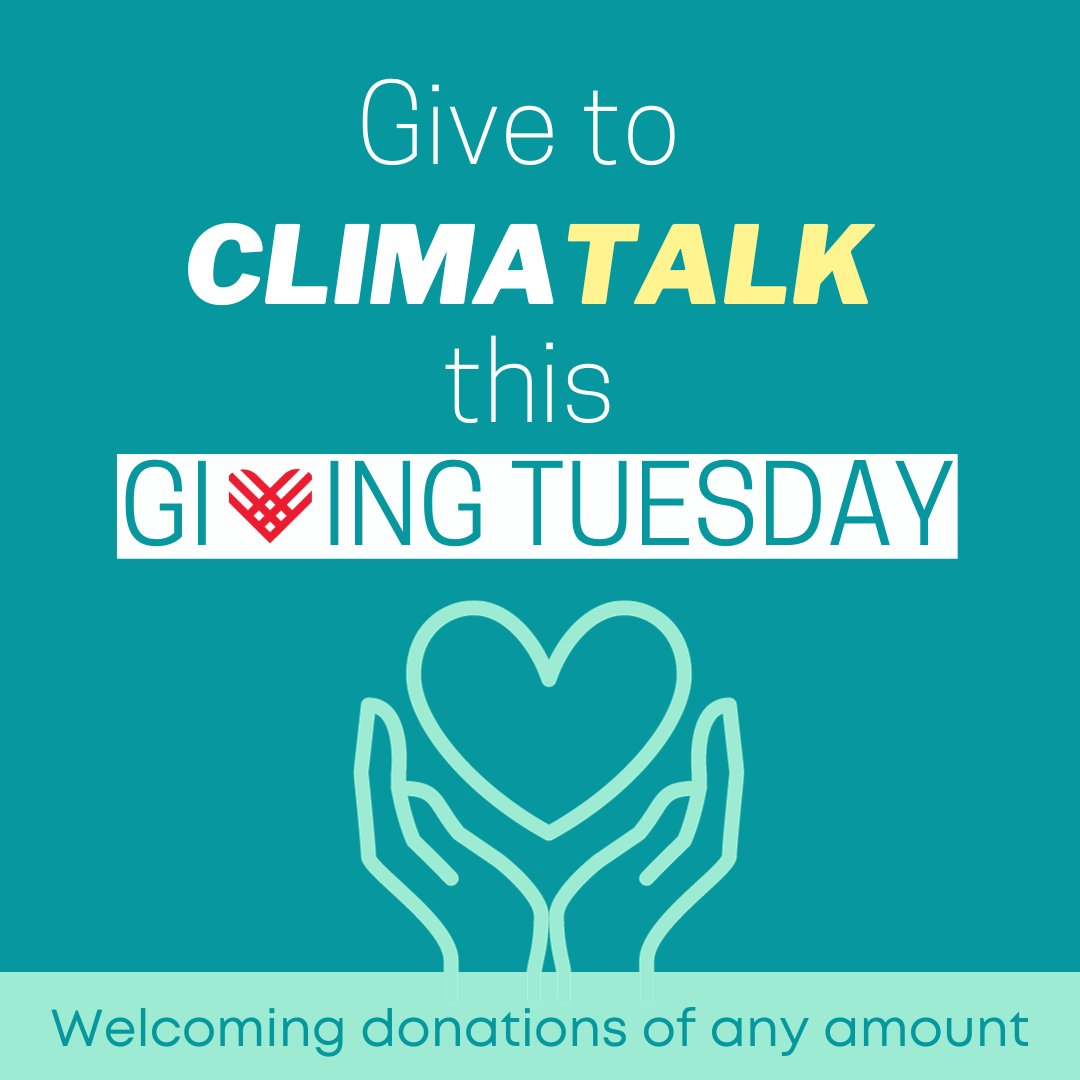 Looking to help this #GivingTuesday? Support ClimaTalk at #COP28!

🌍 demystifying climate policy
🌏 empowering young people
🌍 entirely run by volunteers
🌍 non-profit

Donate here: tinyurl.com/3vsztdb2 💚

Follow us on IG and LI for our live COP28 coverage!