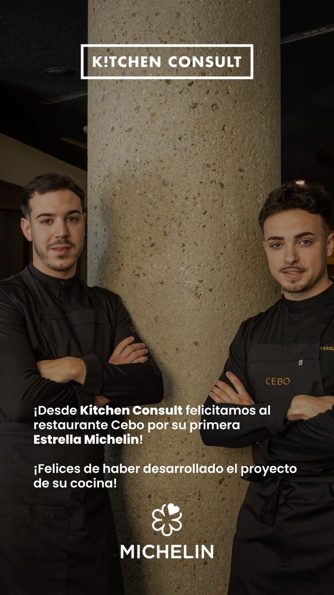 kitchenconsult_'s tweet photo. Y por supuesto enhorabuena a Javi, Juan, Borja y todo el equipo de #Cebo
#EstrellasMichelin https://t.co/BTIDWmsTi8