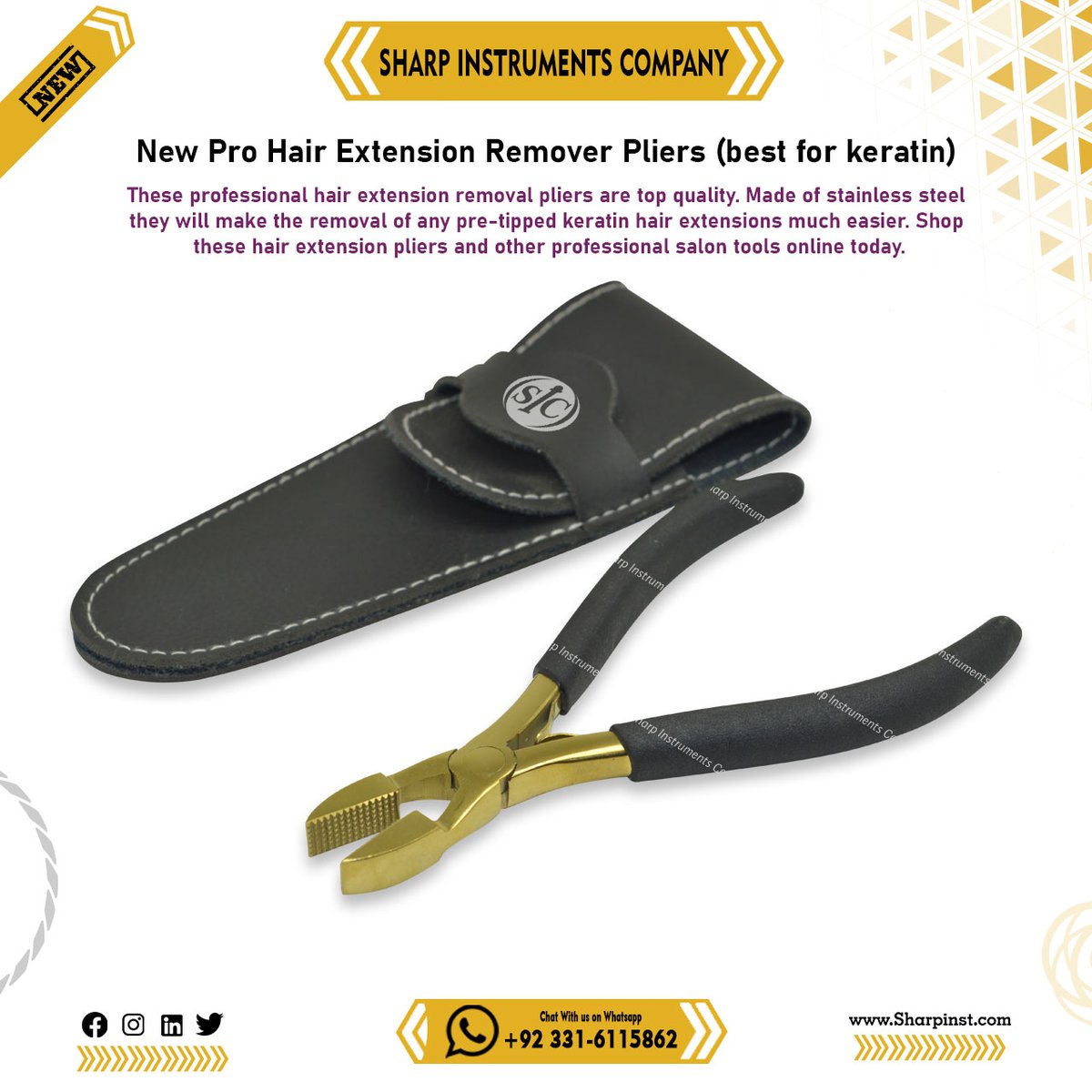 HairKits's tweet image. KERATIN BONDING EXTENSIONS REMOVER PLIERS.
Remove extensions easily and quickly.
#sharpinst #KeratinPlier #bonding #hairextensions
#наращиваниеволос #обучениенаращиваниюволос #обучение #красноярск #волосыдлянаращивания #горячеенаращиваниеволос #обучениемастеров