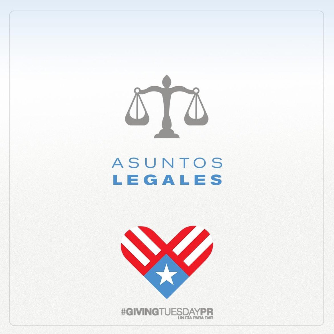 Contribuye a proyectos de asuntos legales que defienden los derechos de todos en Puerto Rico. 

Cada donación nos acerca a un sistema legal más equitativo.

Haz tu donativo HOY aqui: registro.givingtuesday.org.pr/iniciativas/ 

#GivingTuesdayPR #LaBellezadeDar #AsuntosLegales