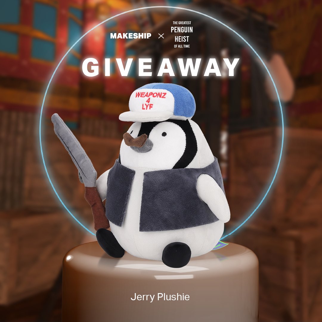 GIVEAWAY TIME! You have the chance to win 1 of 2 Jerry Plushies! 🔫🐧 How to enter? 1. Follow @makeship and @ThatOtherFish1 2. Repost this post🔁 Giveaway ends Nov 30th at 2pm (ET). Noot noot!