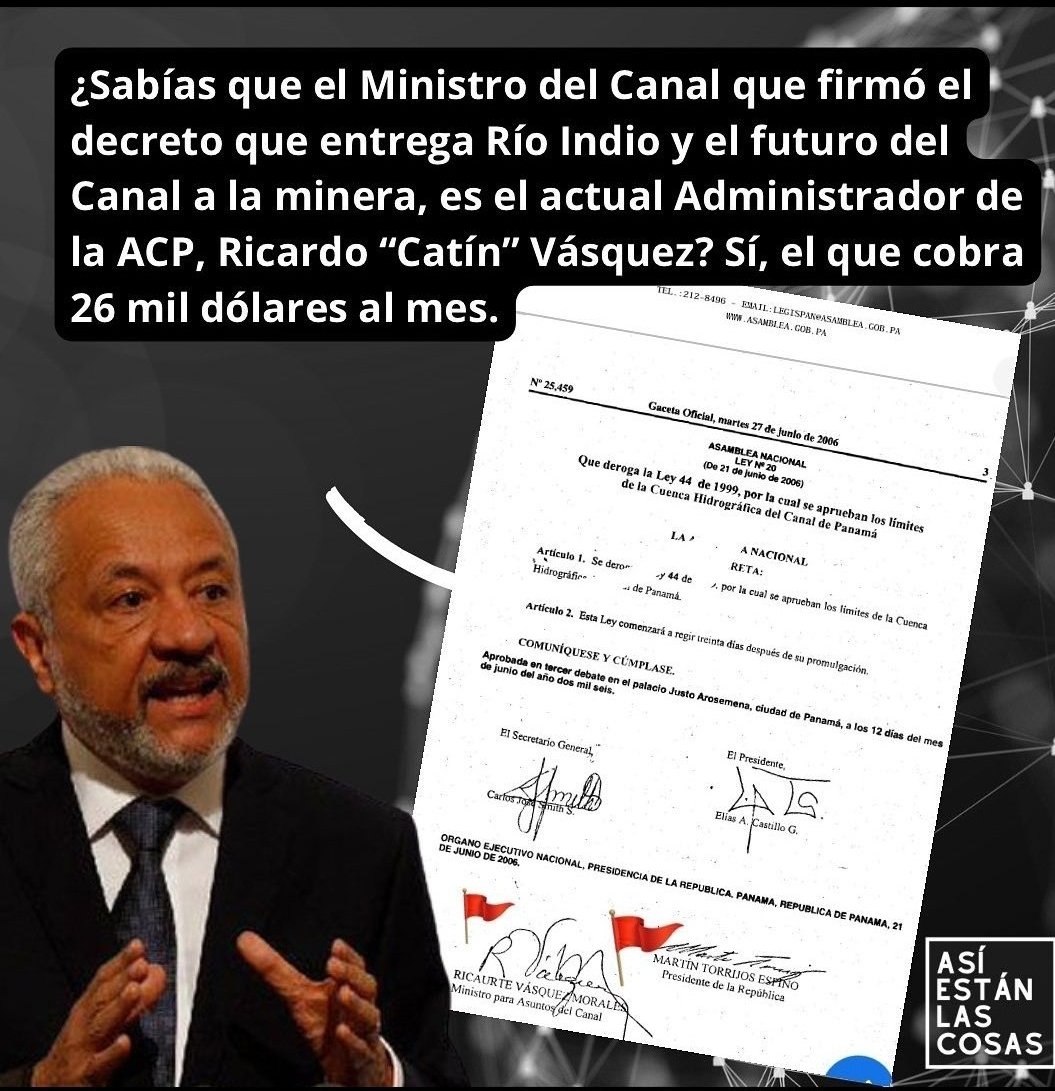 praxo60's tweet photo. Hay que meterlo en la listas de los denunciados por alta traición a la patria @canaldepanama #panama507 #PRDNUNCAMAS #PanamaValeMasSinMineria https://t.co/d4rhOGnJ2X