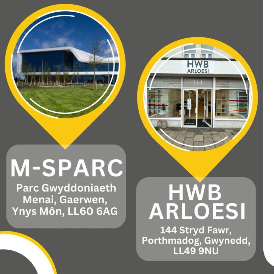 Our @HwbMenter business support service delivers across Ynys Môn and Gwynedd, and now has bases in @M_SParc in Gaerwen and our new @HwbArloesi in Porthmadog. #businesssupport #UKSPF @UKGovWales @NDAgovuk Click hwbmenter.cymru for more details of support.