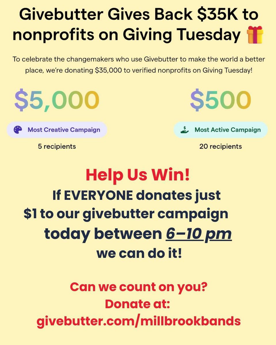 It's almost time!  #givebutter #givingtuesday
buff.ly/3FleyEF