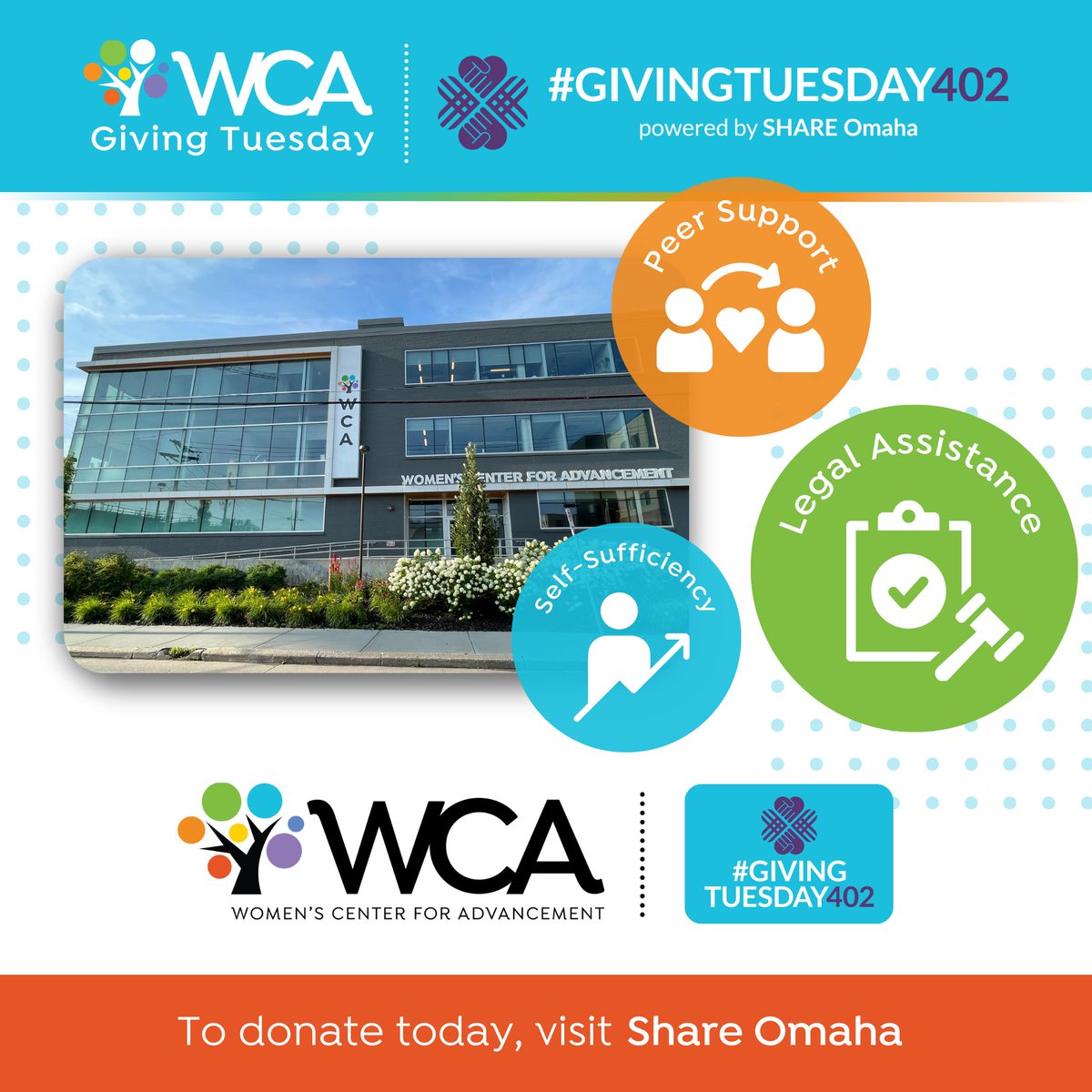 #GivingTuesday402 is nearly over, but there’s still time to get involved! Help fund the continuation of services to our clients. Please consider donating. Thank you! bit.ly/3T8Dsz8