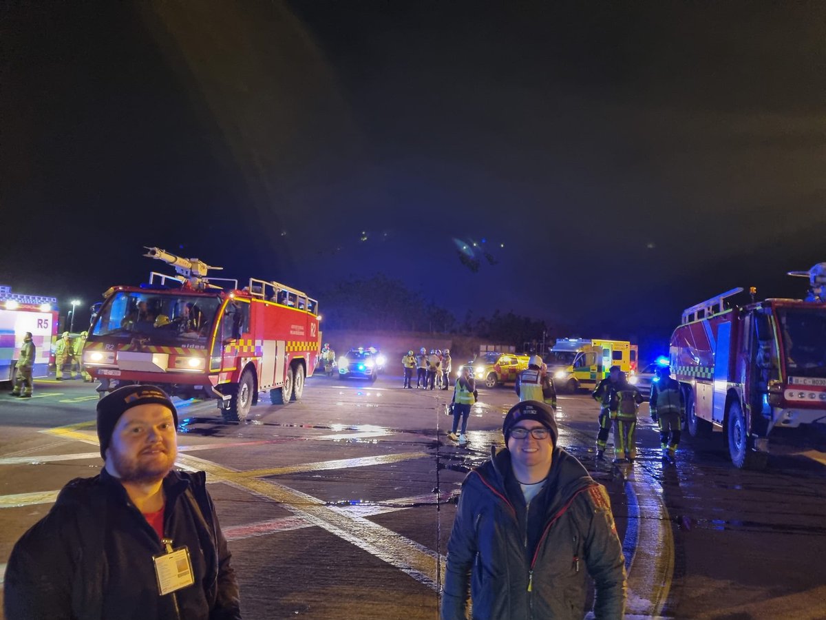 cc_civildefence's tweet image. This evening, #Volunteers participated in an Inter Agency Exercise @CorkAirport which tested the readiness of the Airport Fire and Rescue Service and other agencies response to a major incident.