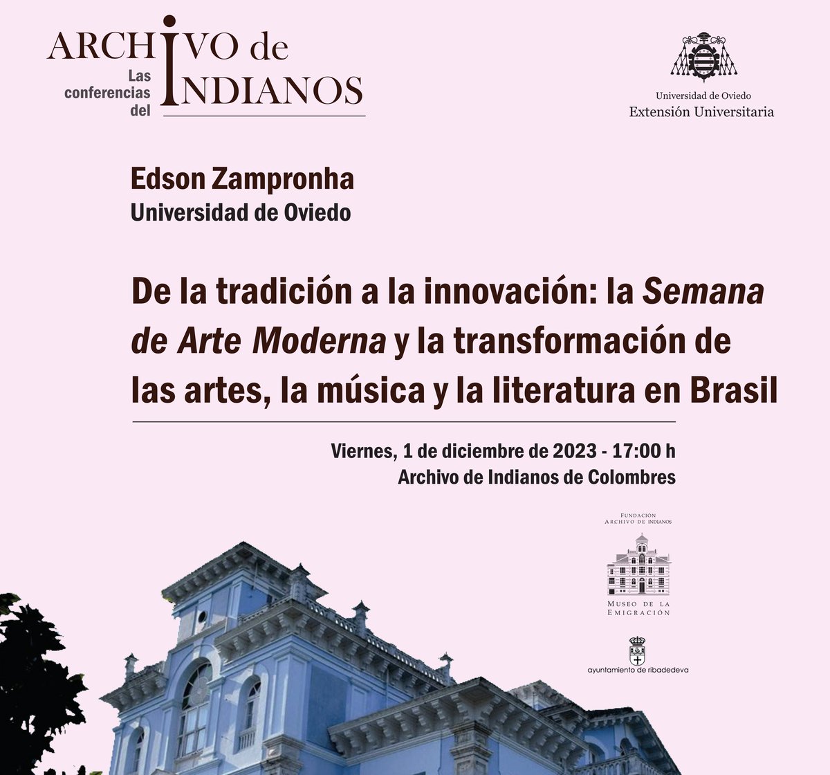 La Semana de Arte Moderna de 1922, y las transformaciones que produce en las artes en Brasil, ¡es el tema de mi próxima ponencia! ¡Un tema apasionante! ¡Es un honor estar en este proyecto!

#arte #musica #literatura #modernismo #brasil #semanadeartemoderna #innovacion