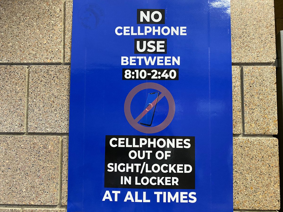 david_schuman's tweet photo. Maple Grove Middle School doesn’t let kids use cell phones during the day for any reason.

The principal says there’s been fewer behavioral incidents, less “drama”, more student engagement in classes and with each other, and he believes kids are happier.

Thoughts? @WCCO https://t.co/oSgwoS7iTX