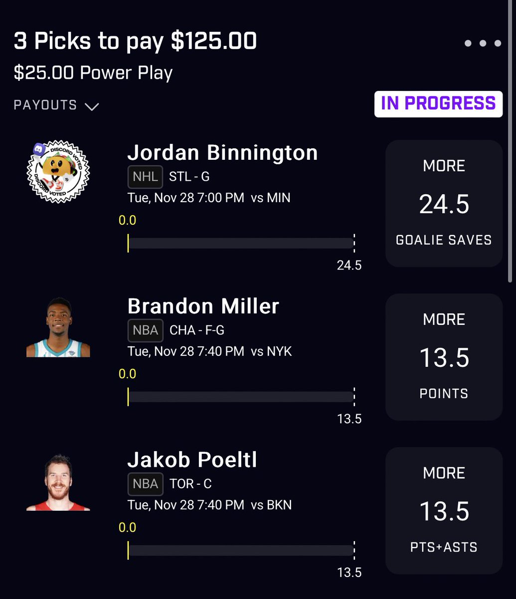 dompickedit's tweet image. Lil 3 leg for the boys, getting back in the action #prizepicks #nba