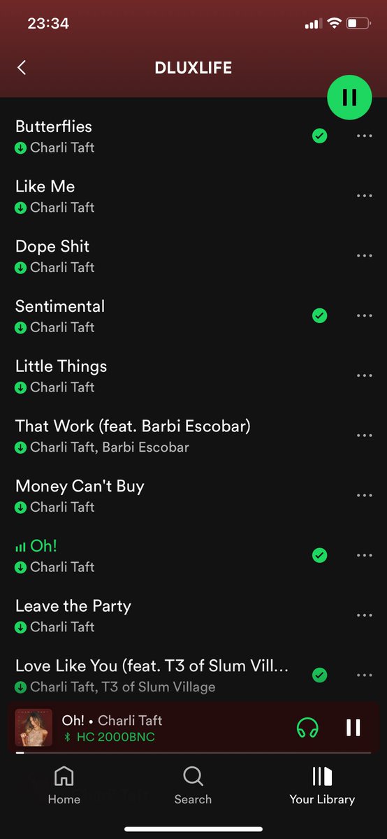 My 4 favorite songs of <a href="/charlitaft/">Charli Taft</a> DLUXLIFE album. Spotify suggests this one for a while, love it at first listen only to realize she IS THE ONE behind stb kinda crazy, AUTOMATIC, Perfect 10, Eclipse, Sweet Crazy Love and Time Slip. I can’ttttt