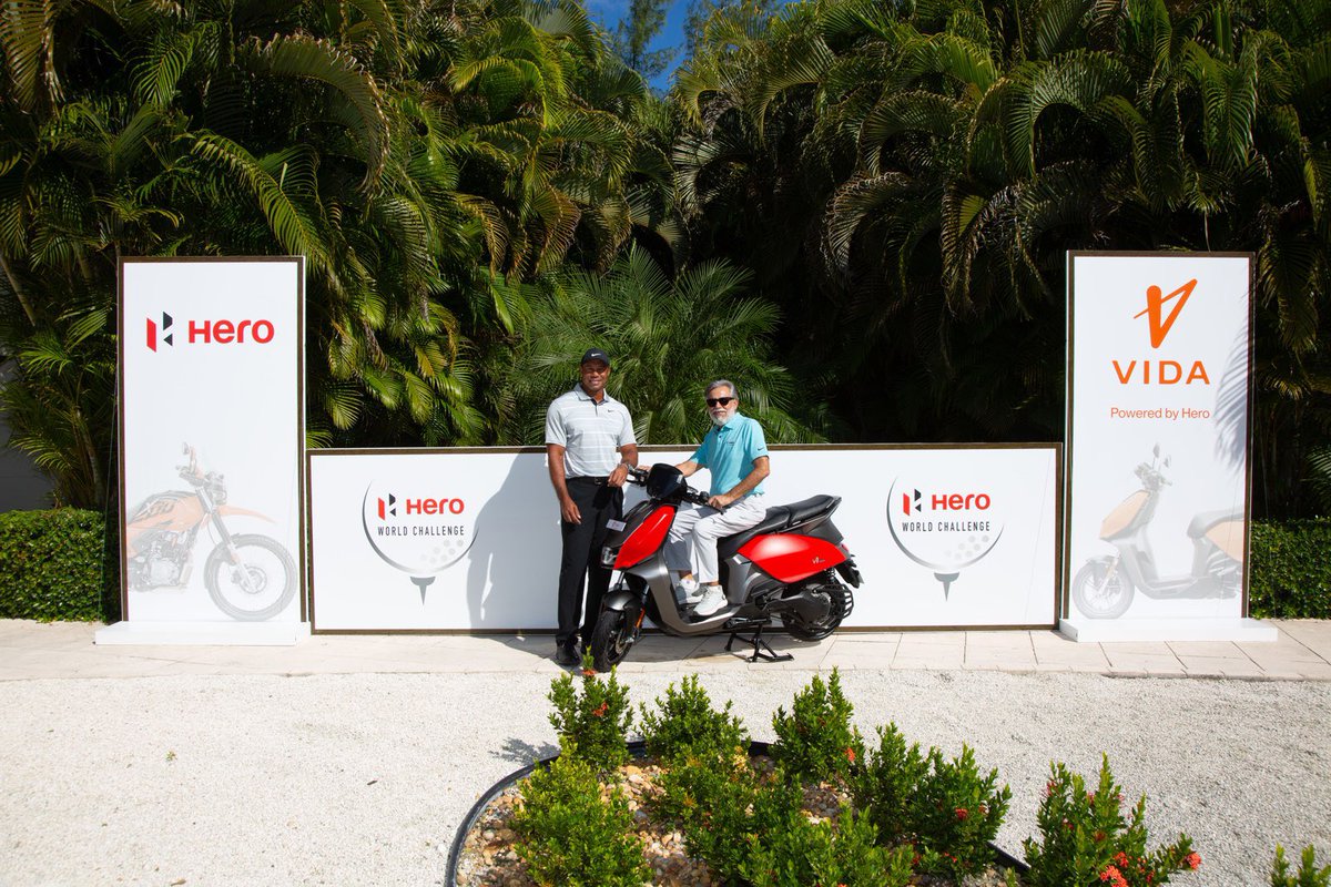Grateful to reunite with my friend Dr. Munjal at the #HeroWorldChallenge in Albany. Our partnership with @HeroMotoCorp has been truly special, and we're thankful for your unwavering support with the increased purse size, making this event even more thrilling.