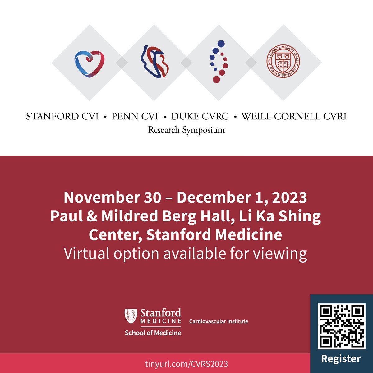 Stanford CARE (@stanfordcares) on Twitter photo Please join <a href="/StanfordCVI/">Stanford CVI</a> research symposium on Nov 30 - Dec 1, 2023, co-hosted with <a href="/PennCVI/">PennCVI</a> #DukeCVRC <a href="/WCM_CVRI/">WCM Cardiovascular Research Institute (CVRI)</a>
<a href="/DukeHeartCenter/">Duke Heart</a>
<a href="/StanfordMed/">Stanford Medicine</a>
<a href="/StanfordDeptMed/">Stanford Department of Medicine</a>
<a href="/Stanford_ChEMH/">Sarafan ChEM-H</a>
<a href="/SeanM_Wu/">Sean M Wu, MD PhD</a>
<a href="/Joseph_C_Wu/">Joseph C Wu, MD, PhD</a>
stanforduniversity.qualtrics.com/jfe/form/SV_4M⦠Please join <a href="/StanfordCVI/">Stanford CVI</a> research symposium on Nov 30 - Dec 1, 2023, co-hosted with <a href="/PennCVI/">PennCVI</a> #DukeCVRC <a href="/WCM_CVRI/">WCM Cardiovascular Research Institute (CVRI)</a>
<a href="/DukeHeartCenter/">Duke Heart</a>
<a href="/StanfordMed/">Stanford Medicine</a>
<a href="/StanfordDeptMed/">Stanford Department of Medicine</a>
<a href="/Stanford_ChEMH/">Sarafan ChEM-H</a>
<a href="/SeanM_Wu/">Sean M Wu, MD PhD</a>
<a href="/Joseph_C_Wu/">Joseph C Wu, MD, PhD</a>
stanforduniversity.qualtrics.com/jfe/form/SV_4Mā¦