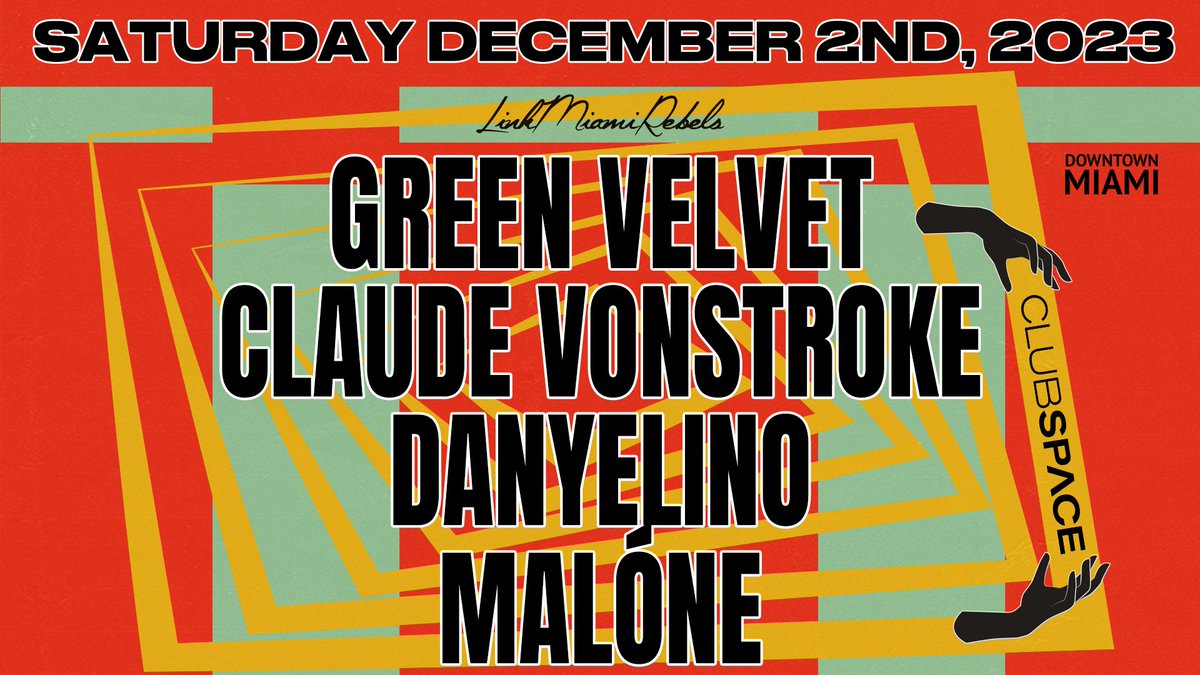 You know its trouble when @VonStroke + @GreenVelvet_ are in the same room. #LinkMiamiRebels TIX ⬇️⬇️⬇️ link.dice.fm/velvetvonstroke