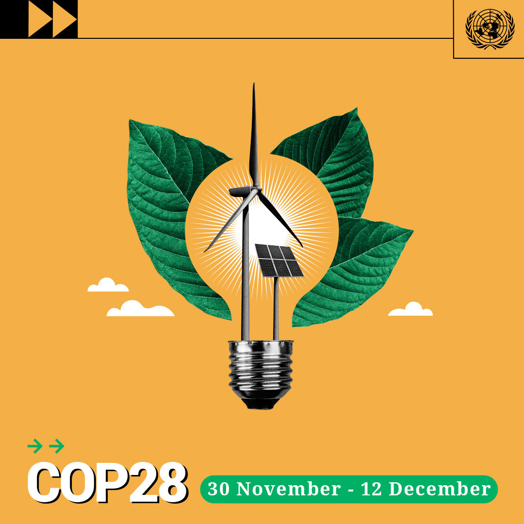 #COP28 starts this week.

With global temperatures hitting record highs &amp; extreme weather events affecting people around the world, this year’s climate conference is a pivotal opportunity to correct course and accelerate #ClimateAction. un.org/en/climatechan…