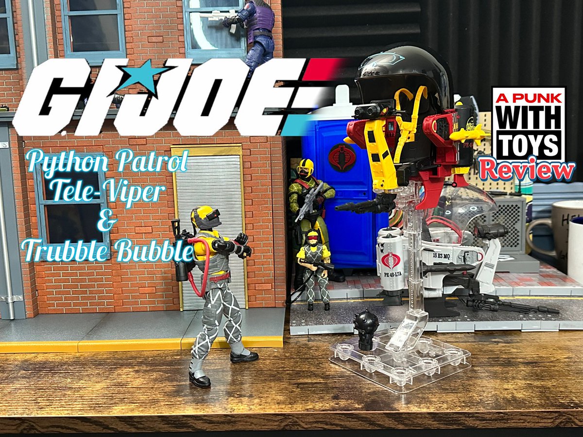 apunkwithtoys's tweet photo. GI Joe Classified Python Patrol Tele-Viper & Trubble Bubble https://t.co/5Gn1eePMfX #gijoe #cobra #hasbro #televiper #toy#actionfigure https://t.co/dvQXSqmsEE