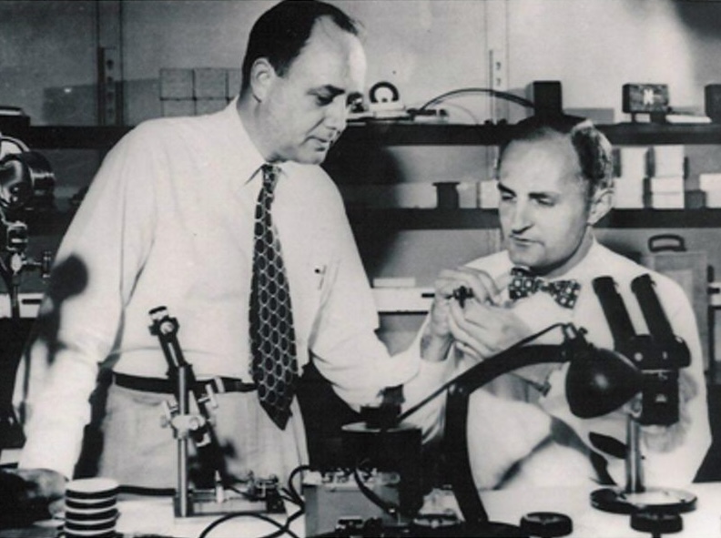 Dag Spicer (@dag_spicer) on Twitter photo Semiconductor History 1951: First Grown-Junction Transistors Fabricated. Gordon Teal grows large single crystals of germanium and works with Morgan Sparks to fabricate an n-p-n junction transistor. Dig deeper: tinyurl.com/yc6yv3df <a href="/ComputerHistory/">Computer History Museum</a> #techhistory Semiconductor History 1951: First Grown-Junction Transistors Fabricated. Gordon Teal grows large single crystals of germanium and works with Morgan Sparks to fabricate an n-p-n junction transistor. Dig deeper: tinyurl.com/yc6yv3df <a href="/ComputerHistory/">Computer History Museum</a> #techhistory