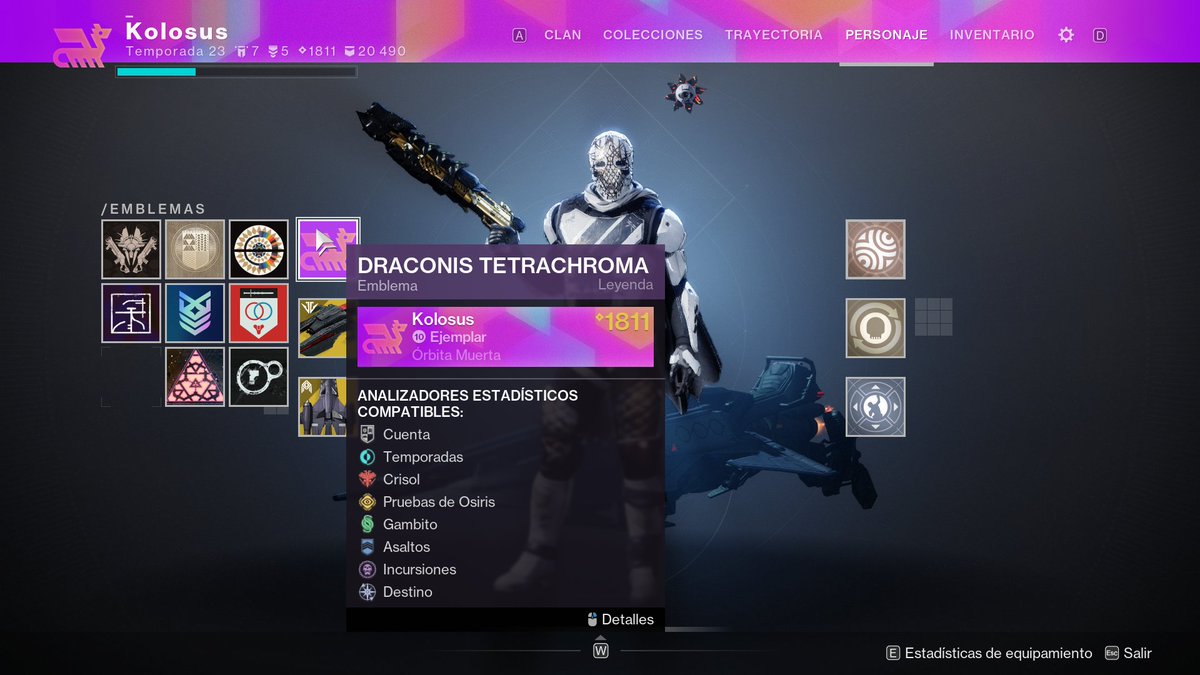 ⭐️SORTEO #Destiny2⭐️

🎁X2 Emblemas 'Draconis Tetrachroma'

 💠 Sigue a <a href="/destinygamees/">Destiny 2 ES</a> &amp; <a href="/Kolosus_/">Kolosus</a> 
 💠❤️Like &amp; RT🔁

🏁Termina el 05/12

Gracias a <a href="/Bungie/">Bungie</a> por los emblemas ¡¡Buena suerte!!