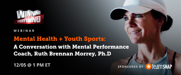 Huge strides have been made with adults in raising awareness and reducing the stigma connected to #mentalhealth. But what about young athletes? Thankful that @teamsnap, the Presenting Sponsor of my #youthsports podcast, #WinningIsNotEverything, is hosting a webinar on Dec. 5th,