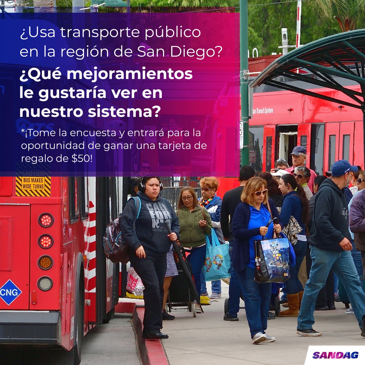From discounted fares to improved services, we’re exploring ways to make transit more accessible, &amp; we want to hear from you. Complete our survey to help shape future transit programs &amp; enter for a chance to win our sweepstakes!🗓️Take the survey by Jan. 2: bit.ly/TransitFareStu…