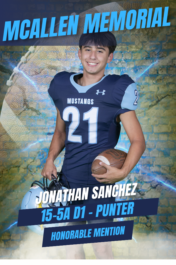 mospatterson's tweet photo. Congratulations Jonathan Sanchez!
#1PRIDE #Believe #BeBetterBeBlue

@mcmemfootball @Pride_Mustangs @McAllenMemorial https://t.co/maXun5Gwoi