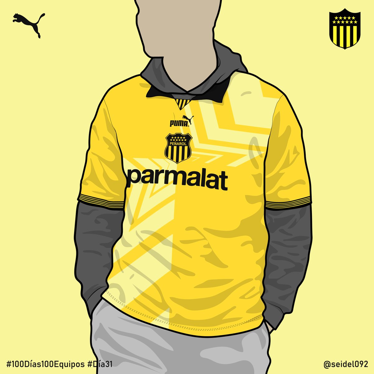 CA Peñarol -  Color #F9F59A

#100Días100Equipos #Día31