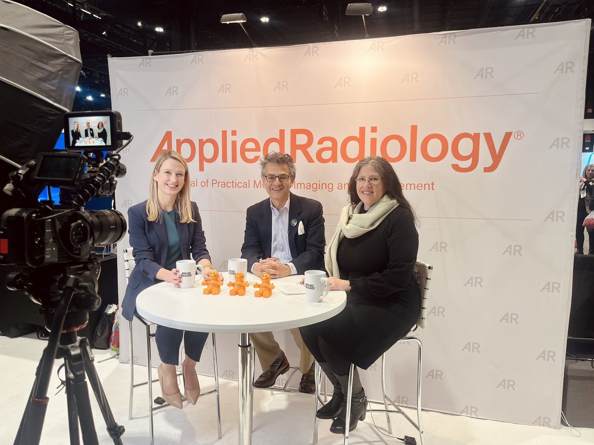 Had a blast chatting with <a href="/ReedOmary/">Reed Omary, MD, MS</a> and <a href="/ErinSchwartzMD/">Erin Simon Schwartz, MD, FACR (she/her)</a> at <a href="/Applied_Rad/">AppliedRadiology</a>  discussing climate change and sustainability in radiology ☺️