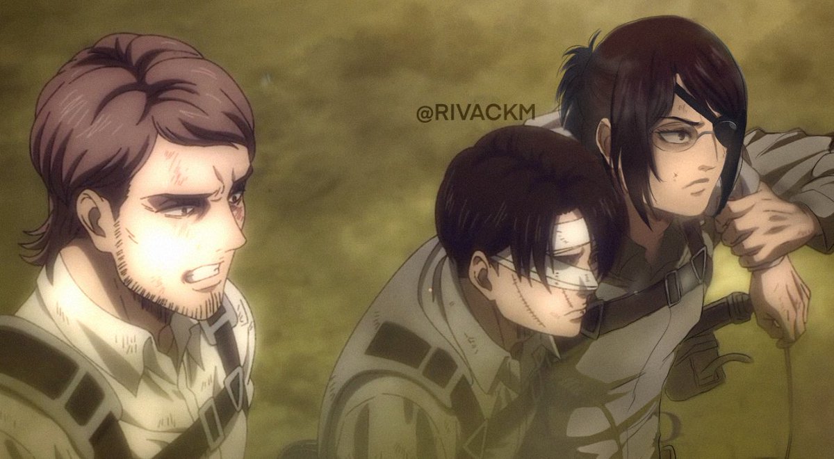 rivackm's tweet image. What needed to see
(I didn’t draw the whole thing I just put hans there so you might not want to call it an art work. I’m just saying cuz I don’t want to be like “some” oc artists who just edits other characters and calls it an art work) #AttackonTitanFinalSeason #levihan #levi