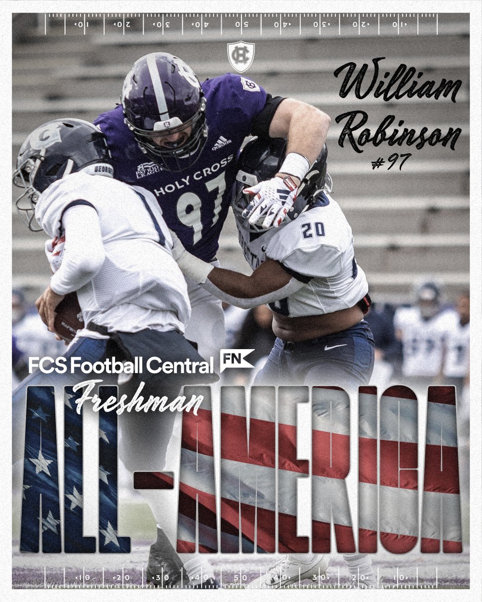 Will Robinson has earned Freshman All-America honors 🏆🇺🇸

goholycross.com/news/2023/11/2…

#GoCrossGo