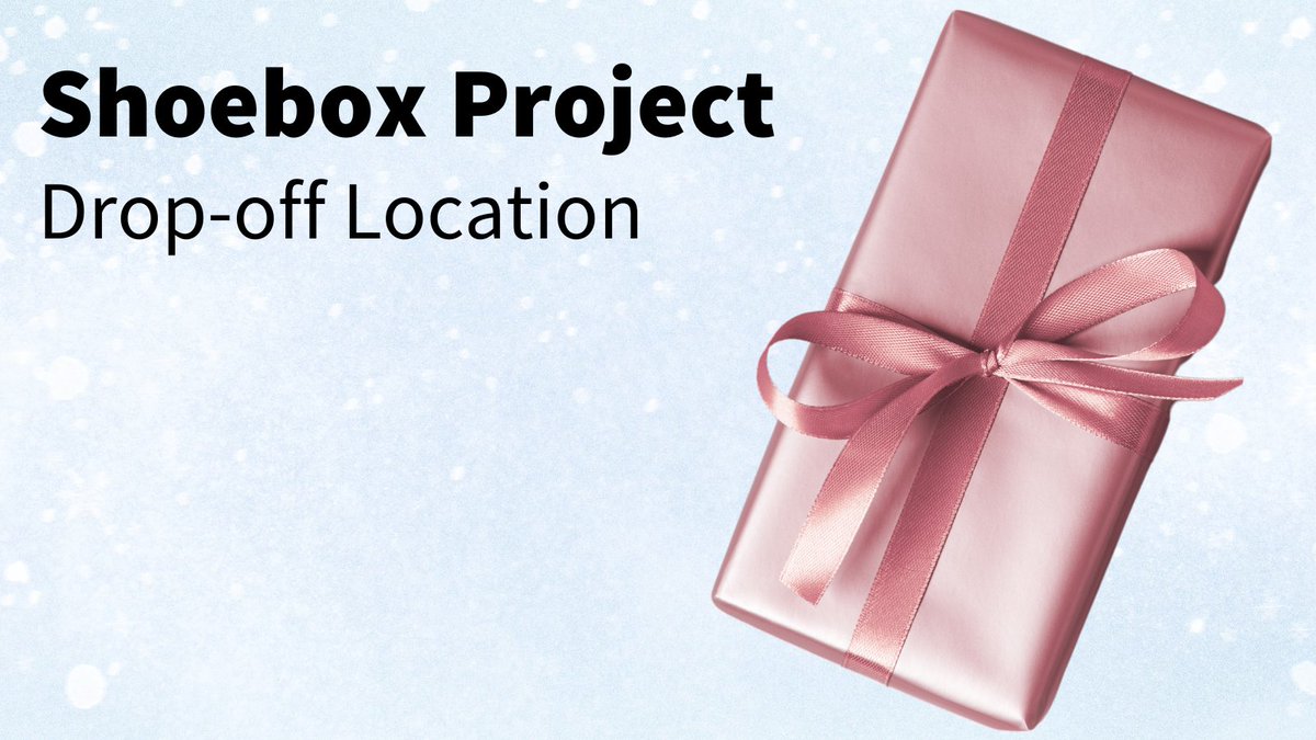 wpglibrary's tweet photo. The Shoebox Project is underway and 8 libraries are drop-off locations for gift-filled shoeboxes.
Get all the details about The Shoebox Project on its website: https://t.co/2Hbwbj8UCC
#ShoeboxProject #GivingTuesday https://t.co/HPZGpdeenJ