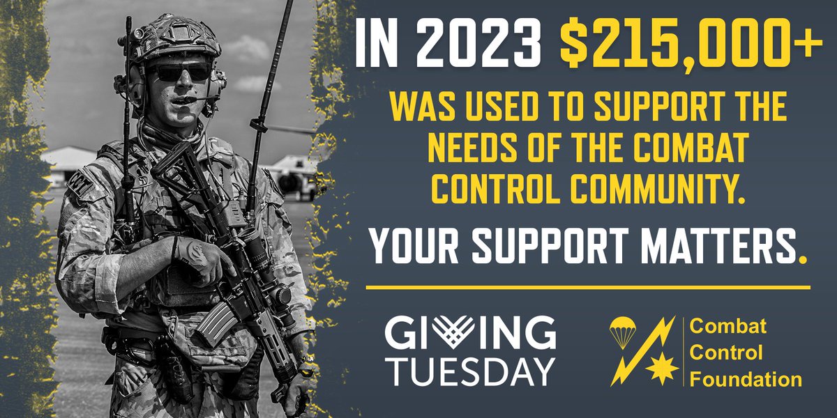 Today is #GivingTuesday. Thank you for choosing to invest in the #CombatControlFoundation - your generosity can change lives and honor our nation's heroes. Let's stand united for them. combatcontrolfoundation.org/givingtuesday
#GivingEveryTuesday