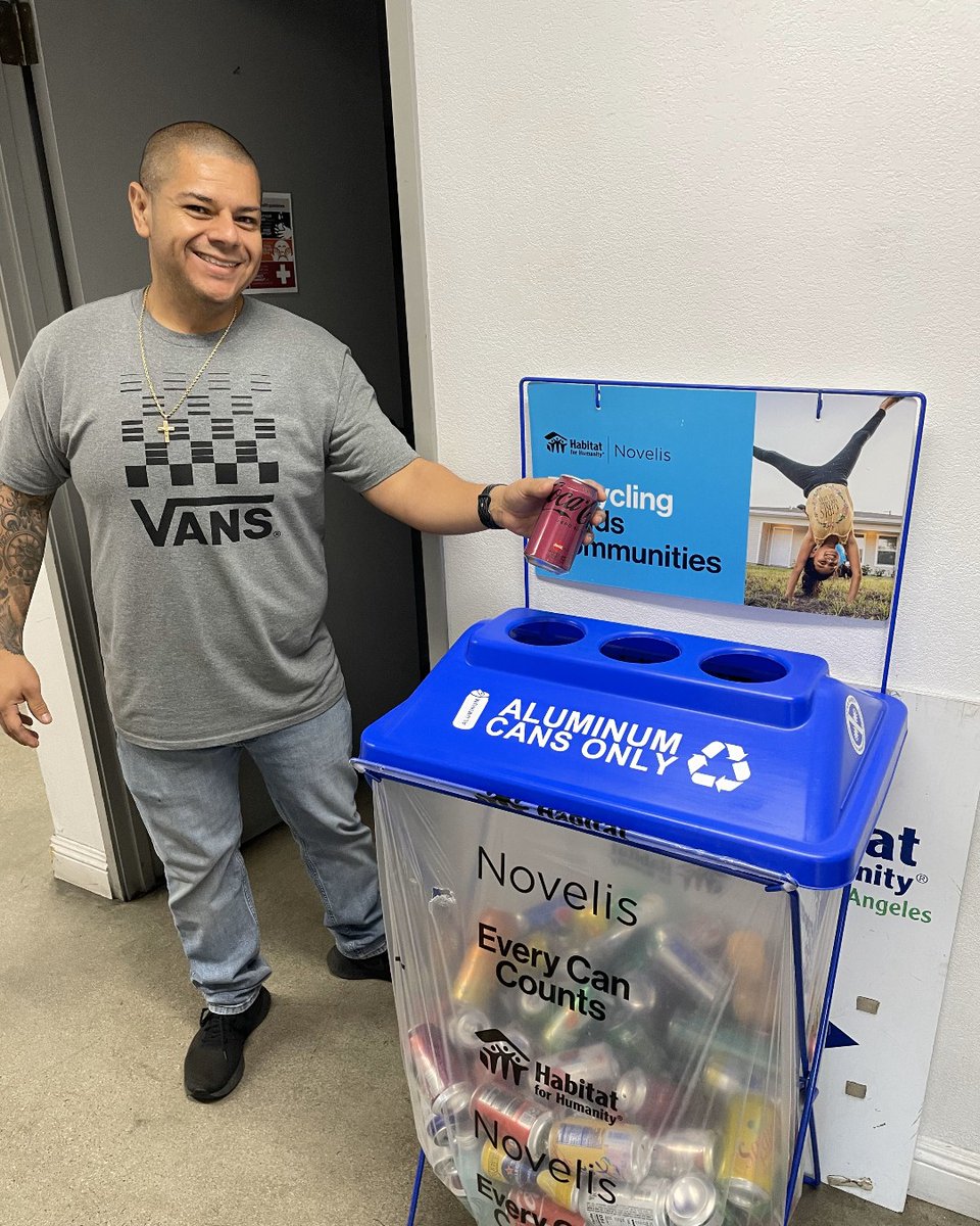 HabitatLA's tweet image. #Didyouknow ♻️➡️ 🏘️ 

By providing recycling bins and donating funds, @Novelis directly helps us increase neighborhood sustainability not just in greater LA, but across the U.S. and Canada.

Thank you #Novelis for helping us build a greener LA! ♻️🍃
#recycleforgood #givingtuesday