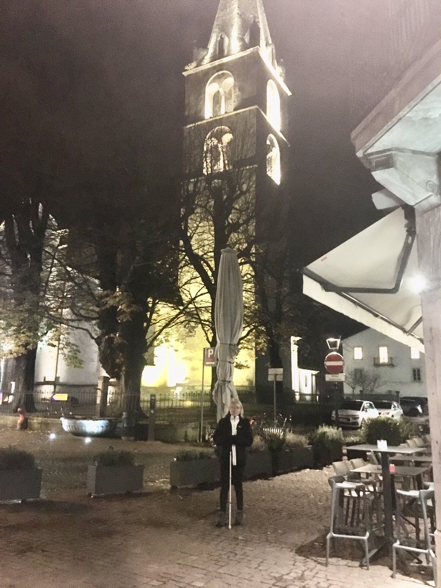 RickyTSimpson's tweet photo. I’ve now found someone who knows somebody called Heidi; I shall meet them on Thursday.  Apart from that priority, our strange plan is now rolling into action.  We are at Martigny, just below the snow line and preparing to walk backwards along the Via Francigena. https://t.co/hN4ydtrcZK