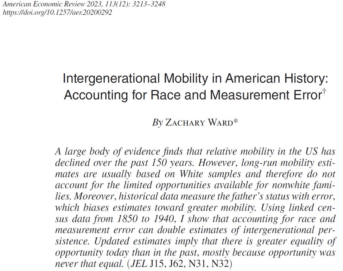 Oh, this very interesting paper by <a href="/EconZach/">Zach Ward</a> has been finally published in the AER.