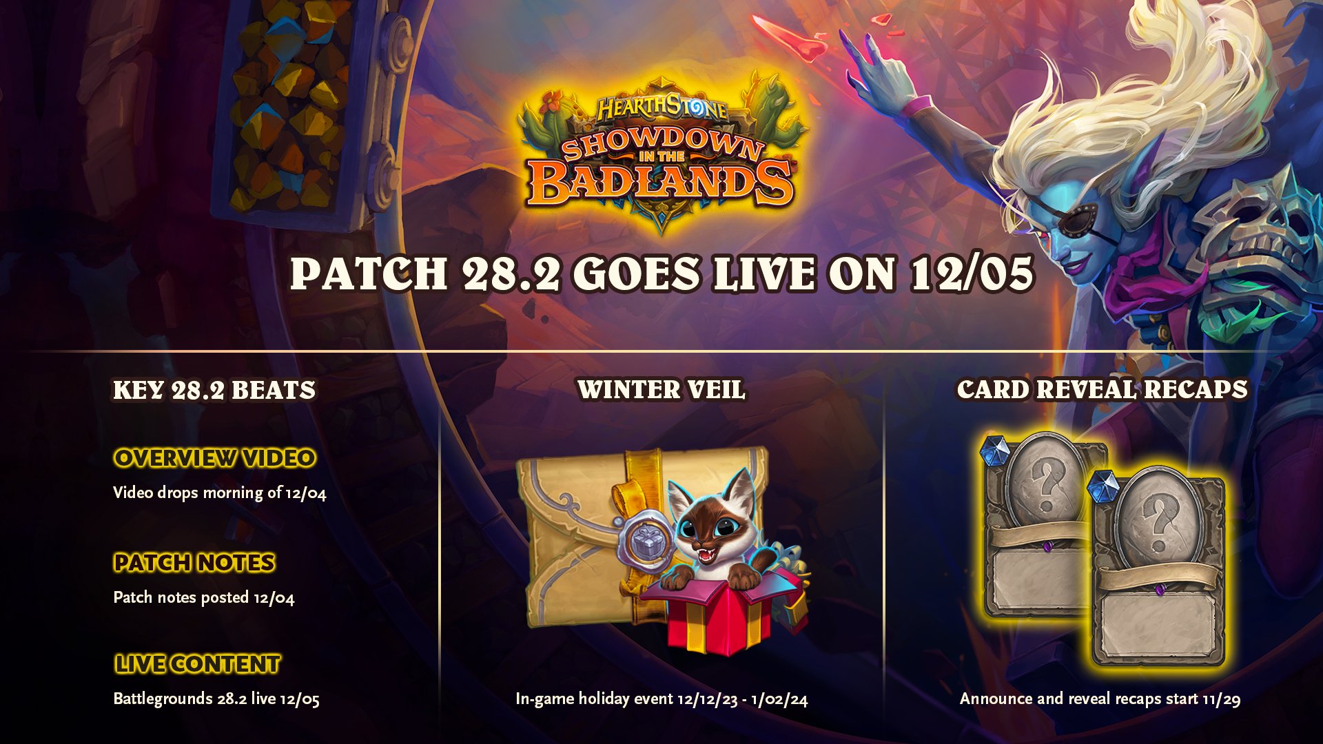 Hearthstone  Showdown in the Badlands Announcement 