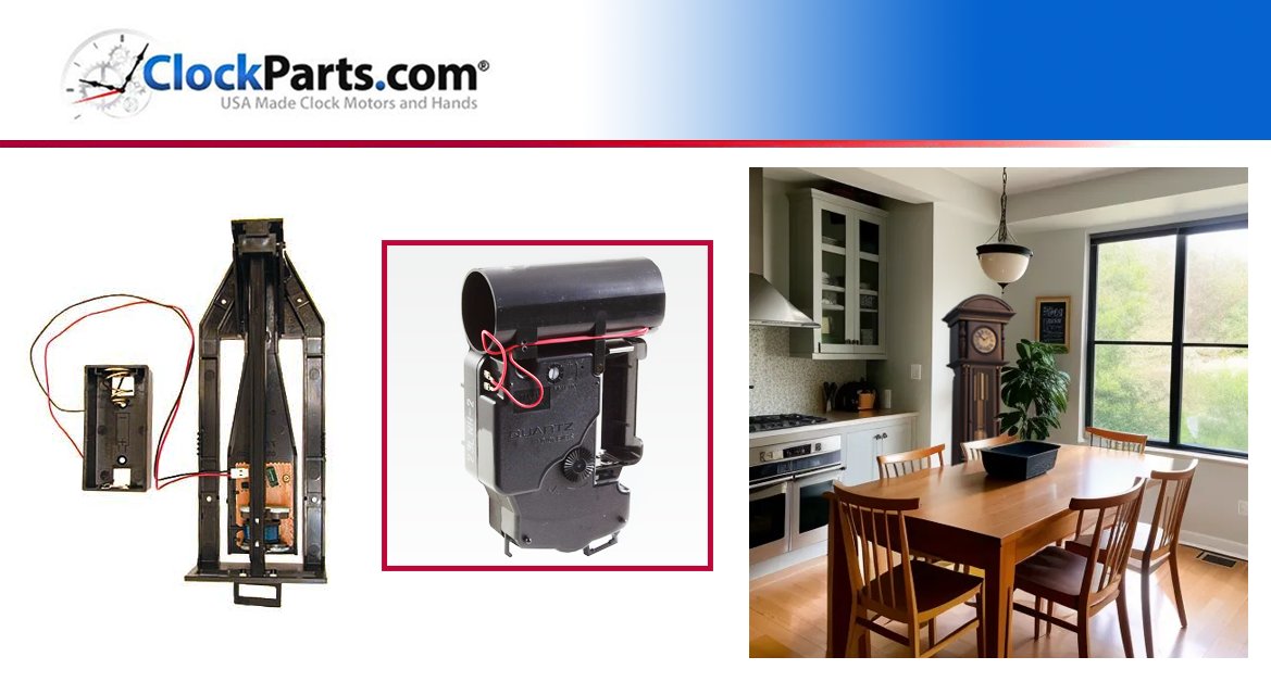 ClockPartsCom's tweet image. Grandfather clocks are like memories that echo through generations — a touch of tradition in every tick, a link between the past and the present. Find the #clockparts you need for #ClockRepair of your #PendulumClocks @ ClockParts.com